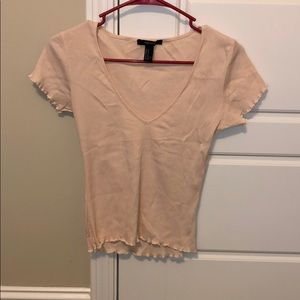 light pink forever 21 t shirt